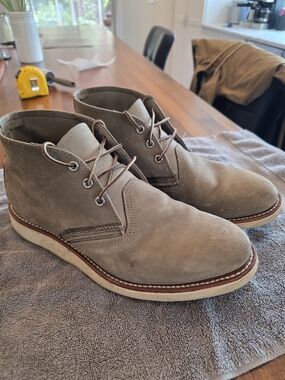 Men's Red Wing Suede Chukka Boots in Taupe